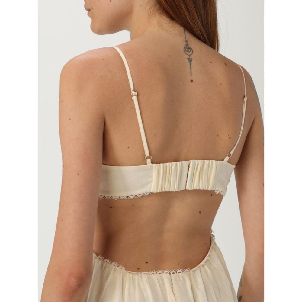 Zimmermann Dress Woman Yellow Cream - Picture 4 of 4